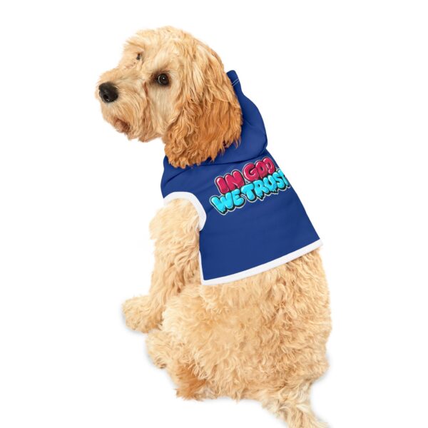 "In God We Trust" Dark Blue Pet Hoodie