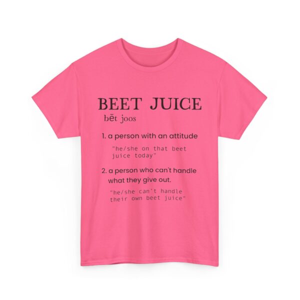 "Beet Juice" Definition Unisex T-shirts