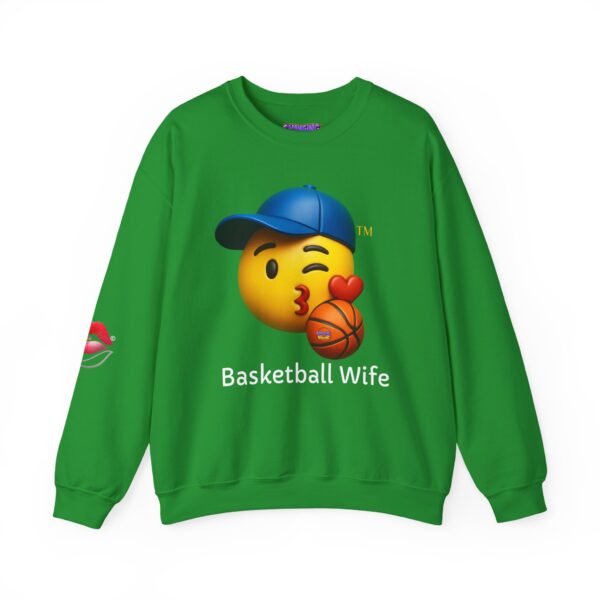 ""Basketball Wife" Emoji Unisex Heavy Blend™ Crewneck Sweatshirt