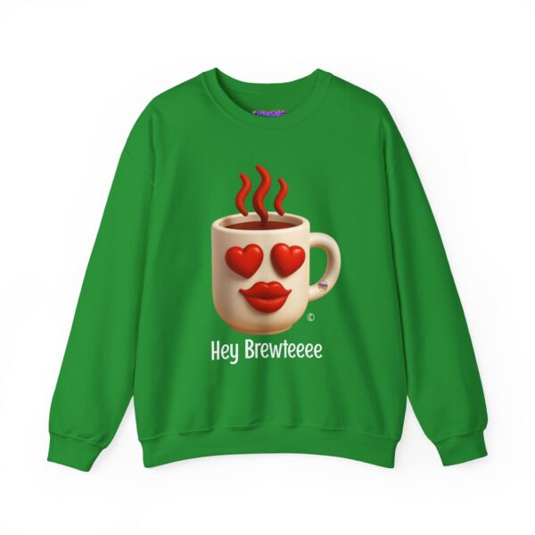 Emoji "Hey Brewteee" Unisex Heavy Blend™ Crewneck Sweatshirt