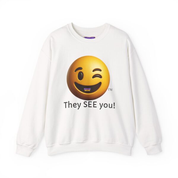 "They See You" Emoji Unisex Heavy Blend™ Crewneck Sweatshirt