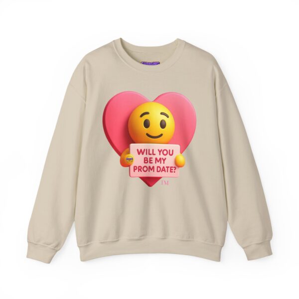 "Will You Be My Prom Date?" Pink Heart Emoji Unisex Heavy Blend™ Crewneck Sweatshirt
