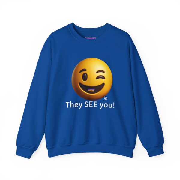"They SEE you" Emoji Unisex Heavy Blend™ Crewneck Sweatshirt