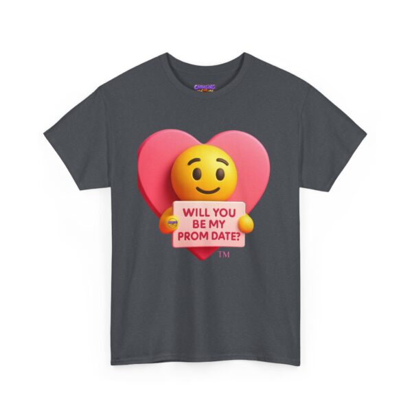 "Will You Be My Prom Date?" Pink Heart Emoji Unisex T-Shirt