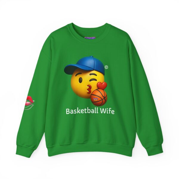 ""Basketball Wife" Emoji Unisex Heavy Blend™ Crewneck Sweatshirt