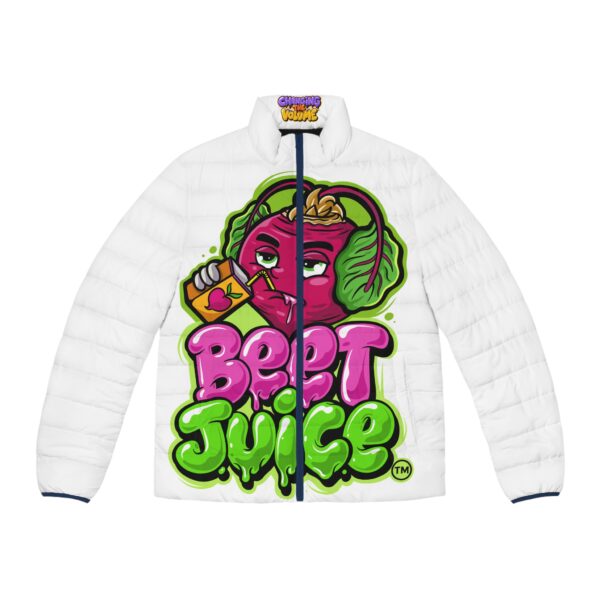 Beet Juice Men's Puffer Jacket (AOP)