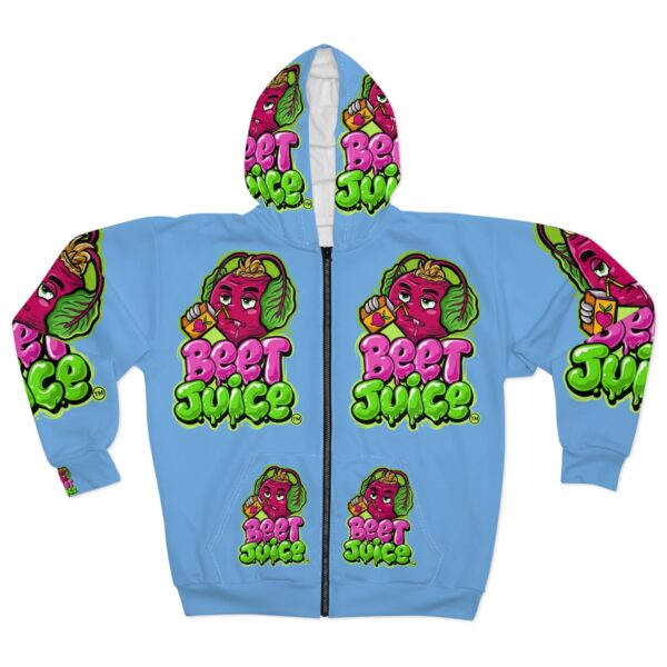 Beach Juice Logo Unisex Zip Hoodie (AOP)