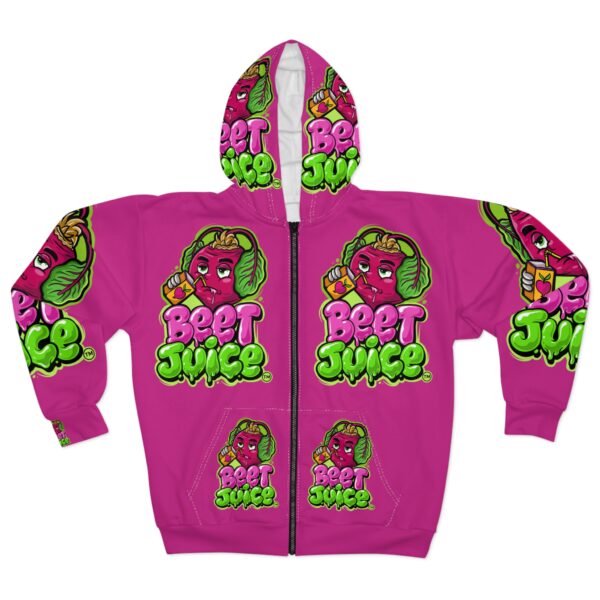 Beach Juice Logo Unisex Zip Hoodie (AOP)