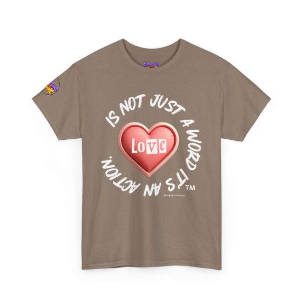 "Love is an action!" with heart Unisex T-Shirt