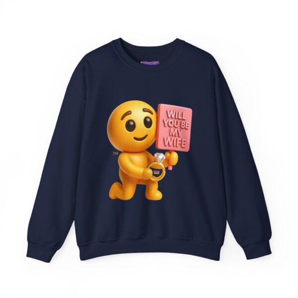 Emoji "Will You Be My Wife?" Unisex Heavy Blend™ Crewneck Sweatshirt
