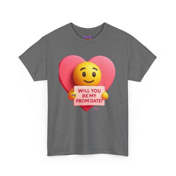 "Will You Be My Prom Date?" Pink Heart Emoji Unisex T-Shirt