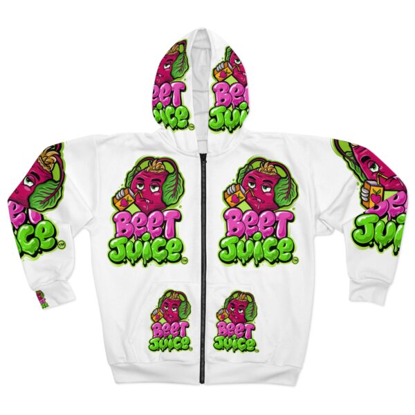 Beach Juice Logo Unisex Zip Hoodie (AOP)