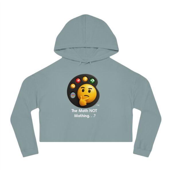 Emoji "The Math Not Mathing..?" Women’s Cropped Hooded Sweatshirt